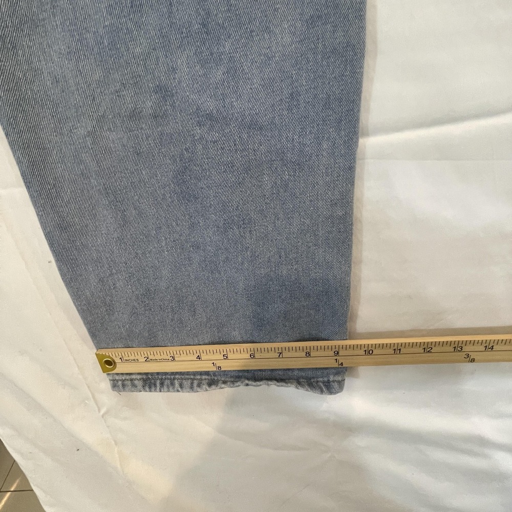 SheIn Jeans Womens 4 Light Wash Blue Cargo Wide Leg High Rise‎ Relaxed Denim - Picture 8 of 11